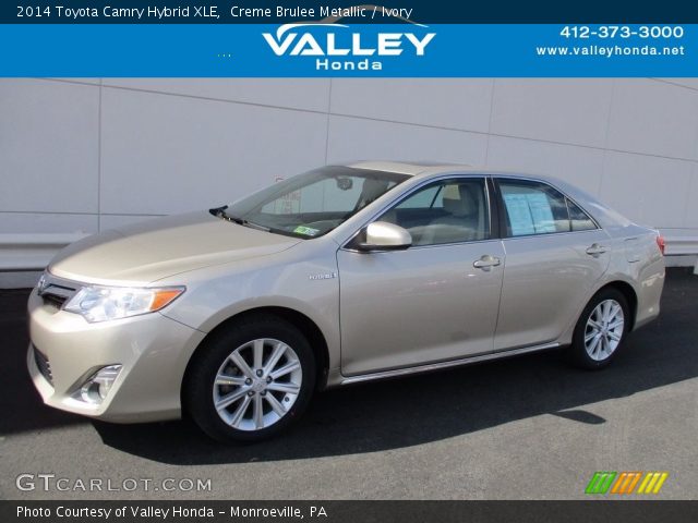 2014 Toyota Camry Hybrid XLE in Creme Brulee Metallic