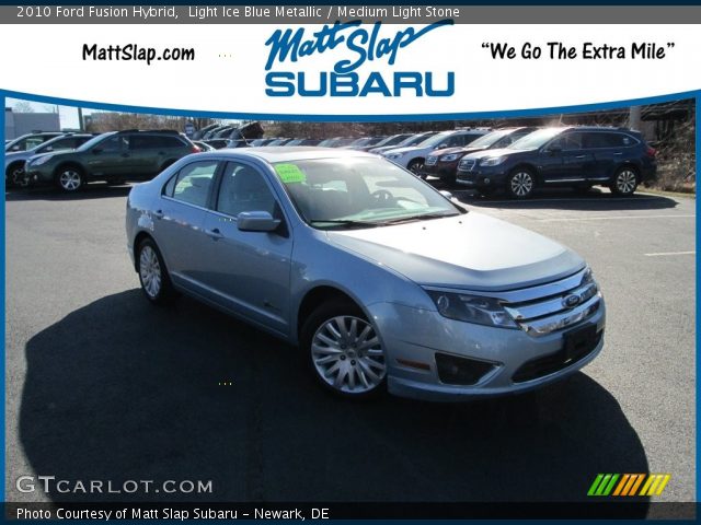 2010 Ford Fusion Hybrid in Light Ice Blue Metallic