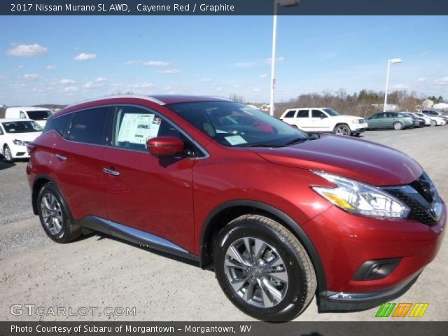 2017 Nissan Murano SL AWD in Cayenne Red