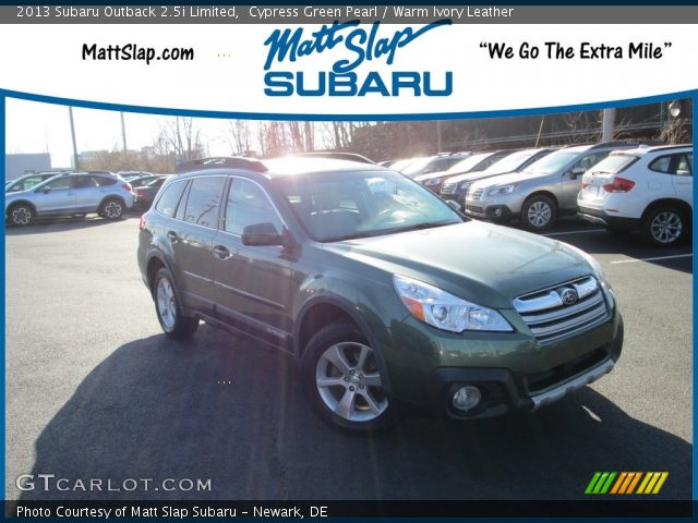 2013 Subaru Outback 2.5i Limited in Cypress Green Pearl