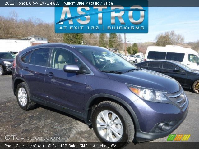 2012 Honda CR-V EX-L 4WD in Twilight Blue Metallic