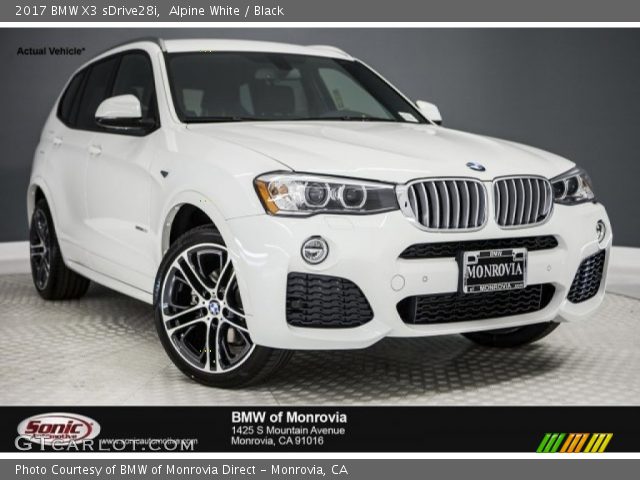 2017 BMW X3 sDrive28i in Alpine White