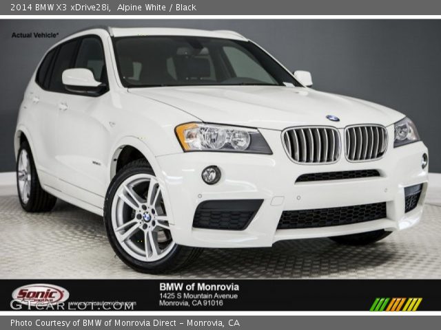 2014 BMW X3 xDrive28i in Alpine White