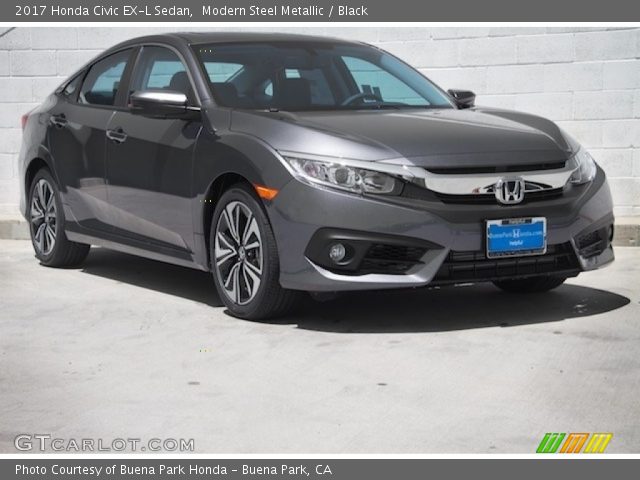 2017 Honda Civic EX-L Sedan in Modern Steel Metallic