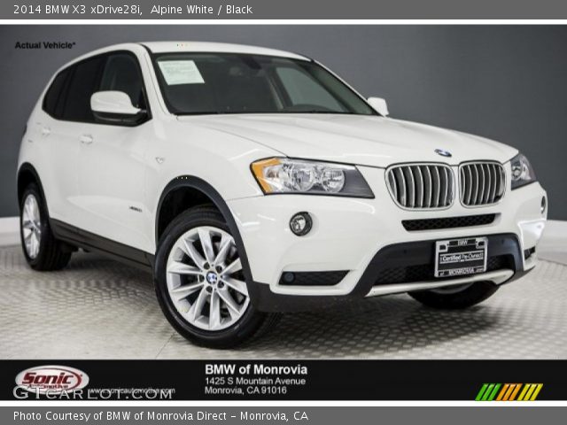 2014 BMW X3 xDrive28i in Alpine White