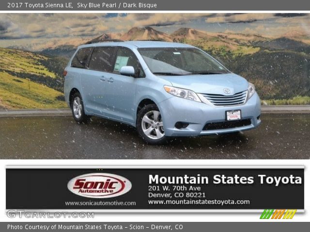 2017 Toyota Sienna LE in Sky Blue Pearl