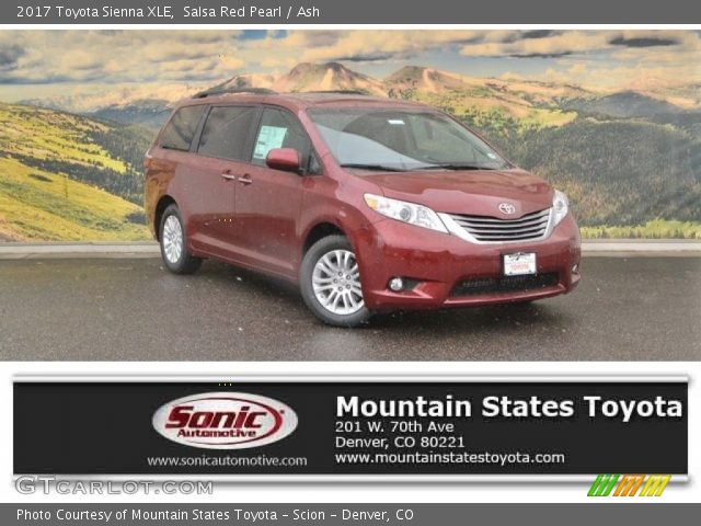 2017 Toyota Sienna XLE in Salsa Red Pearl