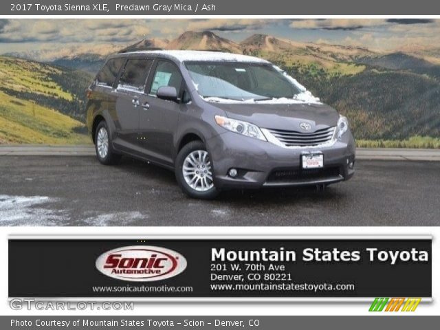 2017 Toyota Sienna XLE in Predawn Gray Mica