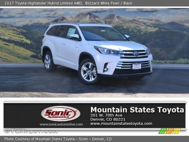 2017 Toyota Highlander Hybrid Limited AWD in Blizzard White Pearl