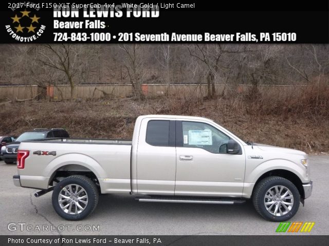 2017 Ford F150 XLT SuperCab 4x4 in White Gold
