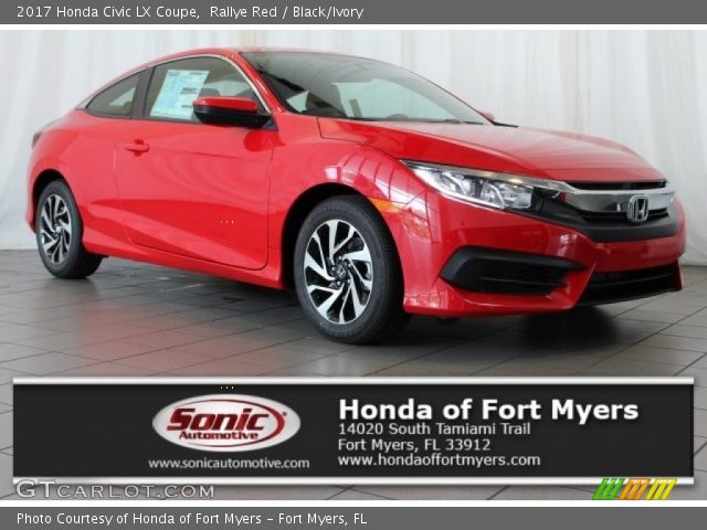 2017 Honda Civic LX Coupe in Rallye Red