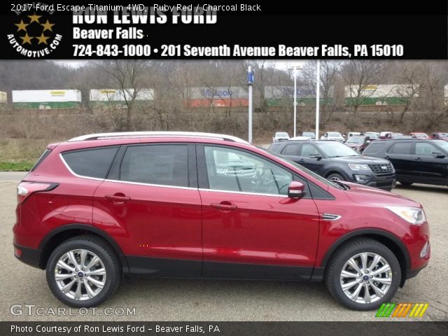 2017 Ford Escape Titanium 4WD in Ruby Red