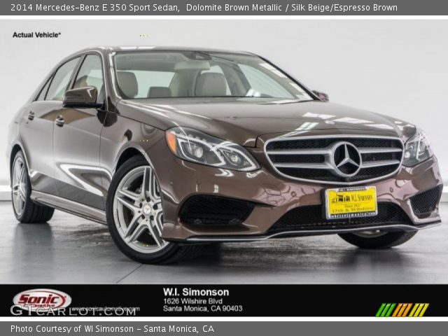 2014 Mercedes-Benz E 350 Sport Sedan in Dolomite Brown Metallic