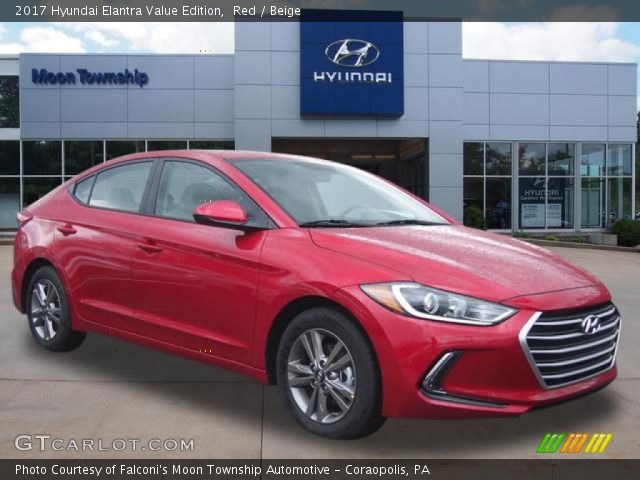 2017 Hyundai Elantra Value Edition in Red