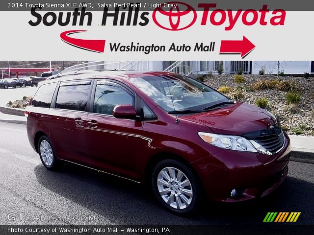 2014 Toyota Sienna XLE AWD in Salsa Red Pearl