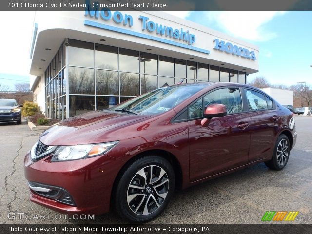 2013 Honda Civic EX Sedan in Crimson Red Pearl