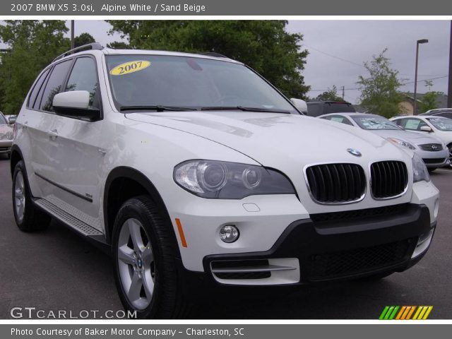 2007 BMW X5 3.0si in Alpine White