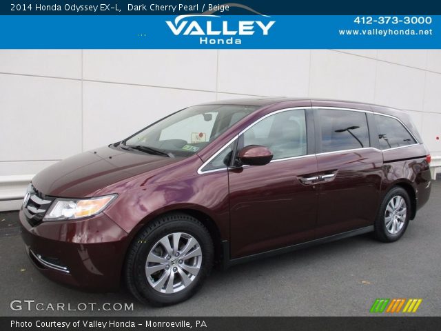 2014 Honda Odyssey EX-L in Dark Cherry Pearl