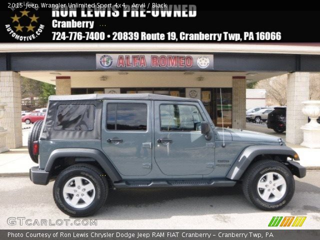2015 Jeep Wrangler Unlimited Sport 4x4 in Anvil