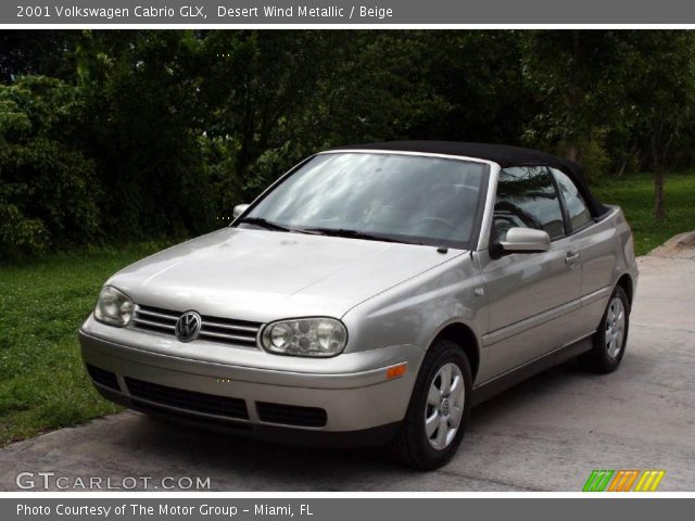 2001 Volkswagen Cabrio GLX in Desert Wind Metallic