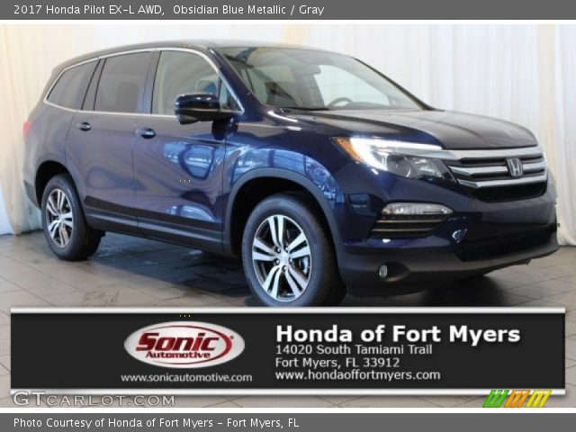 2017 Honda Pilot EX-L AWD in Obsidian Blue Metallic