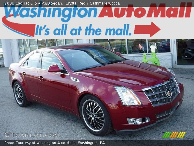 2008 Cadillac CTS 4 AWD Sedan in Crystal Red
