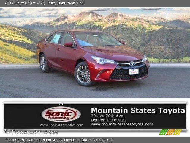 2017 Toyota Camry SE in Ruby Flare Pearl