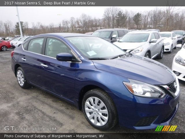 2017 Nissan Sentra S in Deep Blue Pearl