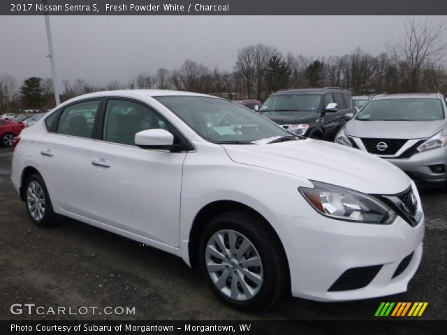2017 Nissan Sentra S in Fresh Powder White