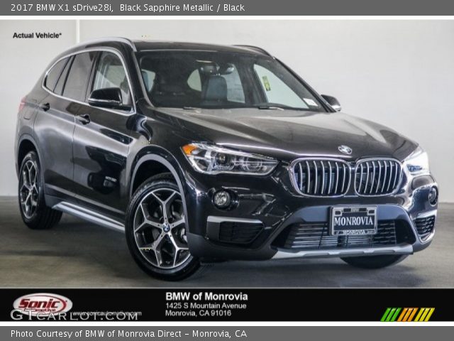2017 BMW X1 sDrive28i in Black Sapphire Metallic