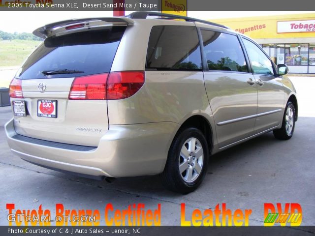 2005 Toyota Sienna XLE in Desert Sand Mica