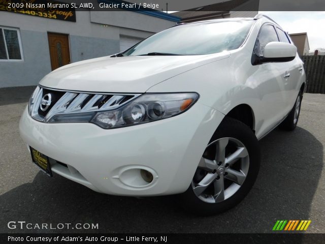 2009 Nissan Murano SL AWD in Glacier Pearl