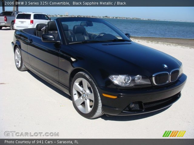 2006 BMW 3 Series 325i Convertible in Black Sapphire Metallic