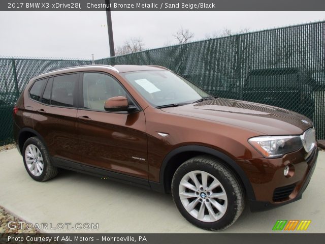 2017 BMW X3 xDrive28i in Chestnut Bronze Metallic