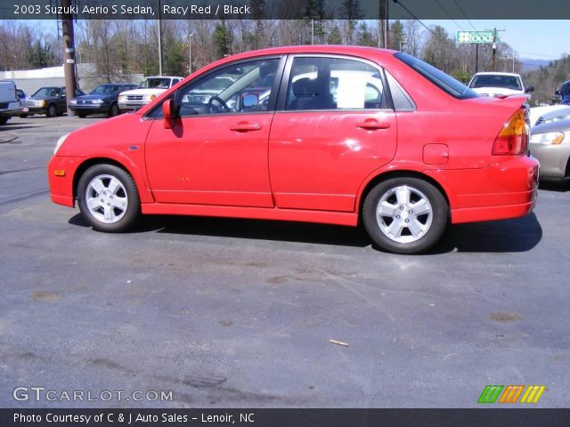 2003 Suzuki Aerio S Sedan in Racy Red