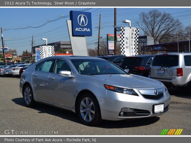 2013 Acura TL Technology in Silver Moon