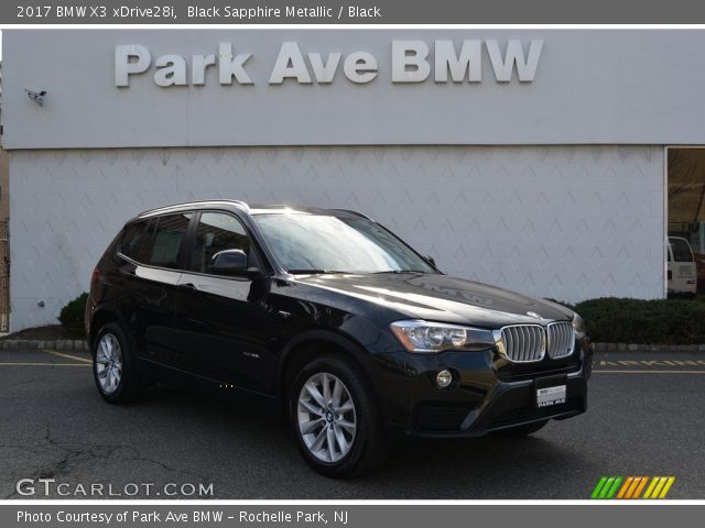 2017 BMW X3 xDrive28i in Black Sapphire Metallic