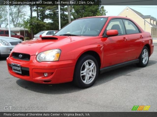 2004 Subaru Impreza WRX Sedan in San Remo Red
