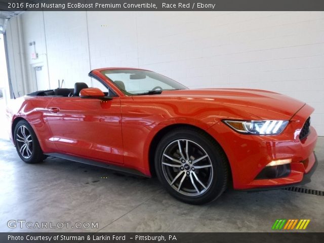 2016 Ford Mustang EcoBoost Premium Convertible in Race Red
