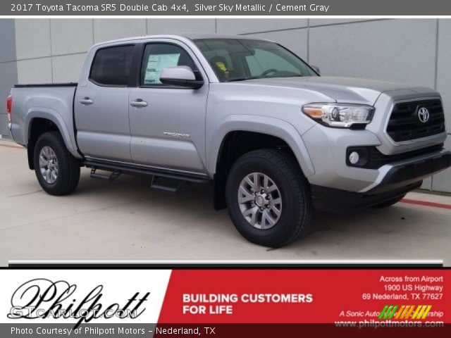 2017 Toyota Tacoma SR5 Double Cab 4x4 in Silver Sky Metallic