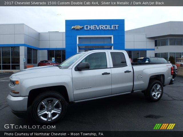 2017 Chevrolet Silverado 1500 Custom Double Cab 4x4 in Silver Ice Metallic