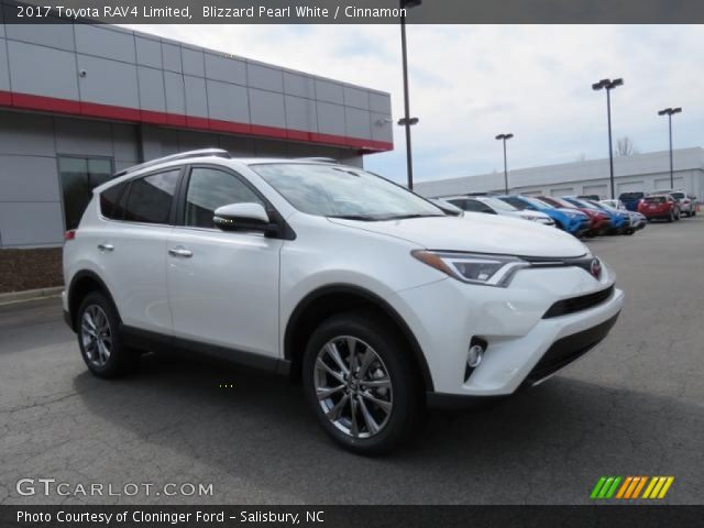 2017 Toyota RAV4 Limited in Blizzard Pearl White