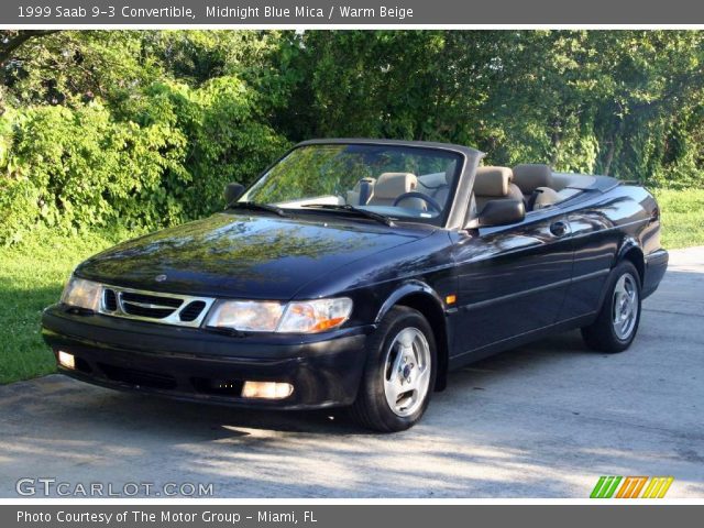 1999 Saab 9-3 Convertible in Midnight Blue Mica