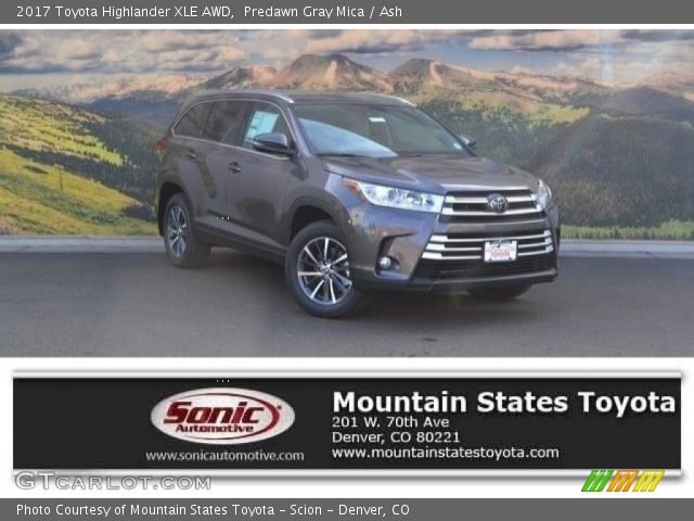 2017 Toyota Highlander XLE AWD in Predawn Gray Mica