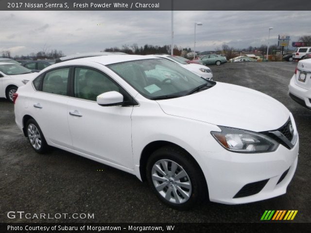 2017 Nissan Sentra S in Fresh Powder White