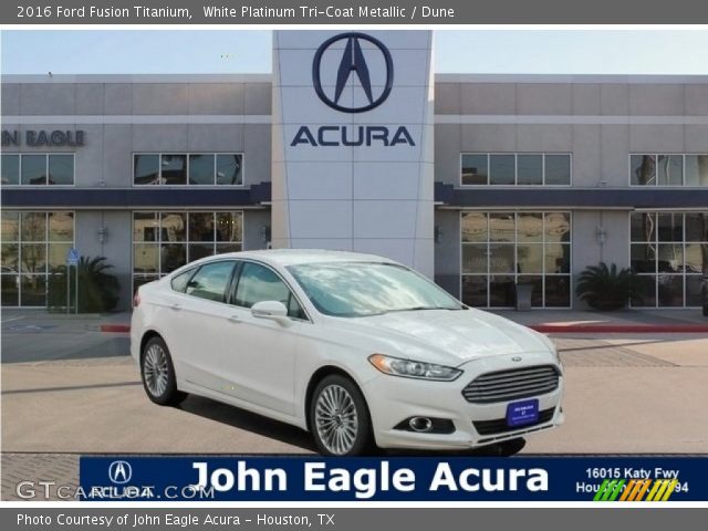 2016 Ford Fusion Titanium in White Platinum Tri-Coat Metallic