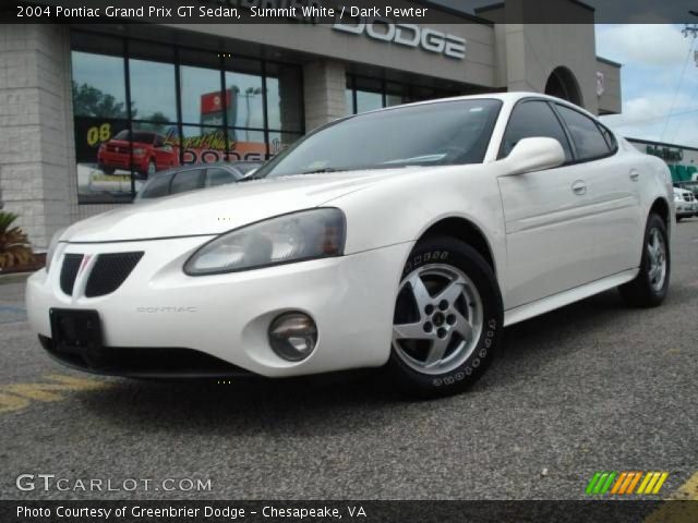 2004 Pontiac Grand Prix GT Sedan in Summit White