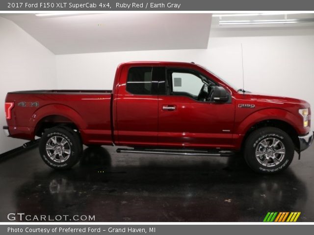 2017 Ford F150 XLT SuperCab 4x4 in Ruby Red