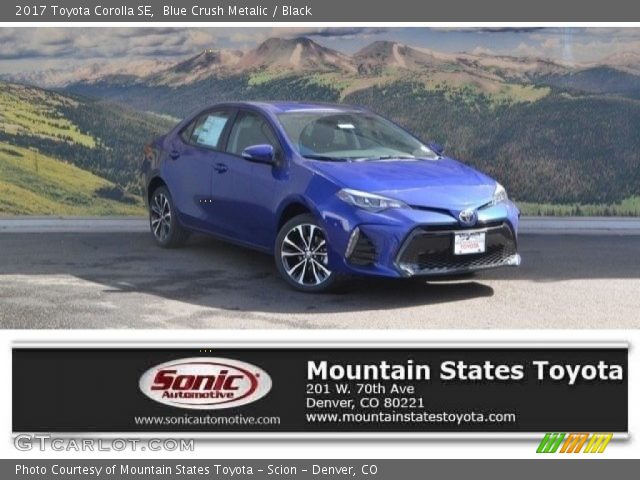 2017 Toyota Corolla SE in Blue Crush Metalic