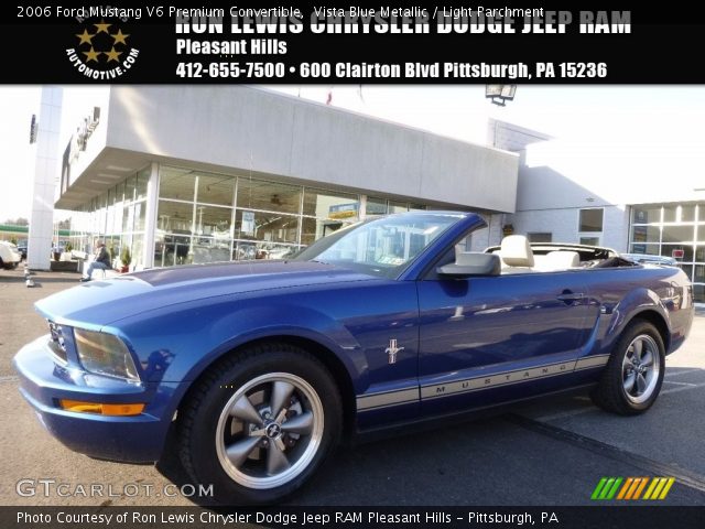 2006 Ford Mustang V6 Premium Convertible in Vista Blue Metallic